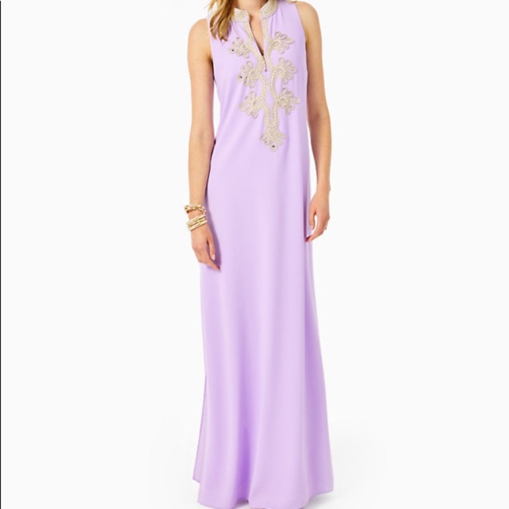 NWT Jane Maxi Dress Lily Pulitzer “Purple Iris”
